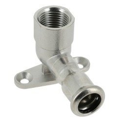 BONFIX M-press RVS-water muurplaat 3/4" bi.dr. x 22 mm