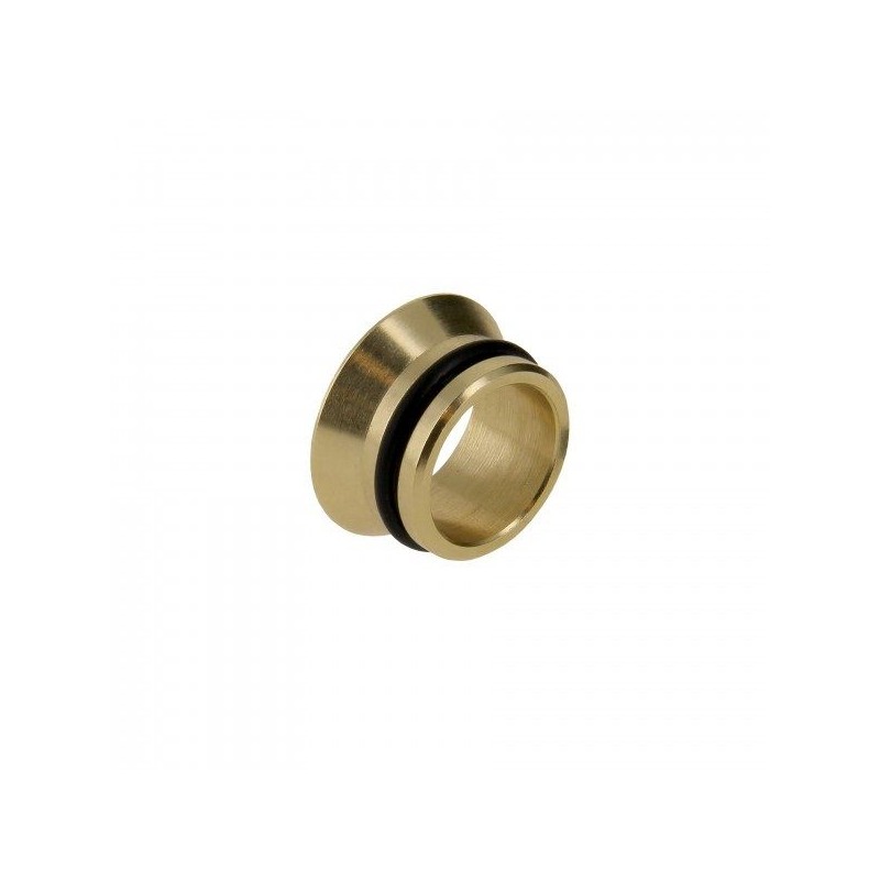 BONFIX Messing insert 12 mm vlak met O-ring