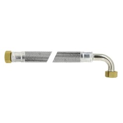 BONFIX DN20 Flexibele RVS aansluitleiding haaks 3/4" x 3/4" - 50 cm.