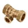 BONFIX Knel messing T-stuk 18 x 15 x 18 mm 