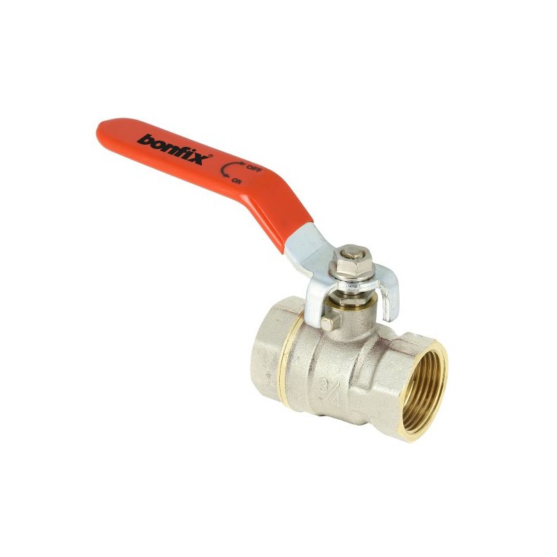 BONFIX Kogelkraan 5/4" - 2 x binnendraad - rode hendel - PN25