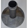loden plakplaat model OU Ø70 mm 300 mm naadloos gegoten