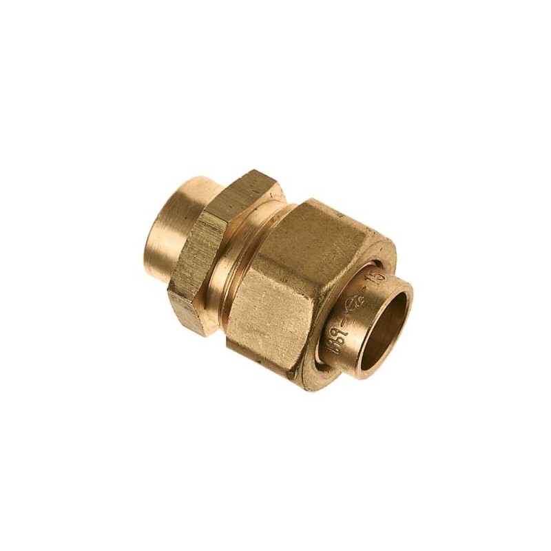 BONFIX Soldeer messing 3-delige sok 12 mm x koppeling 12 mm