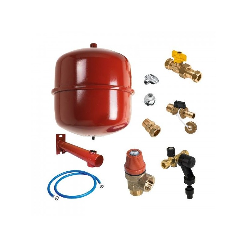 BONFIX CV Ketel installatiepakket 18 liter Reflex expansievat rood