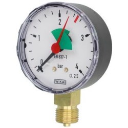 manometer Ø63mm 0-4 bar 3/8 radiaal