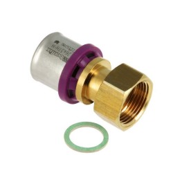 BONFIX Alu-pers 2-delige koppeling met losse moer 3/4" bi. x 26 mm