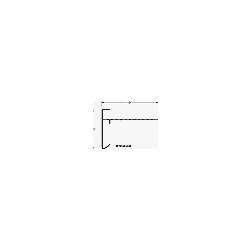 Roval aluminium daktrim 45 x 64 mm