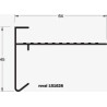 Roval aluminium daktrim 45 x 64 mm
