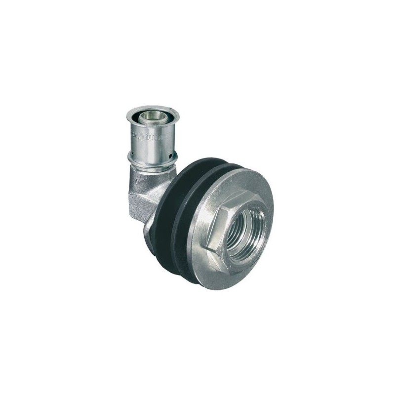 MultiTubo Persfitting G2 metaal vertind wanddoorvoer 16 x 1/2" bi.dr.