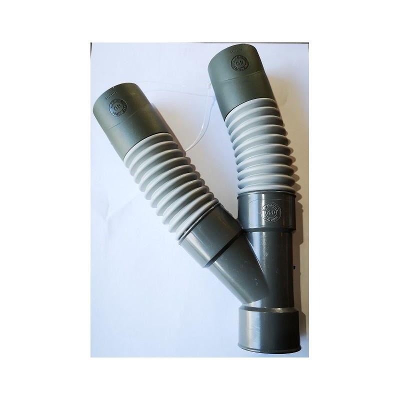 flex. pvc aansluitstuk T 40