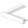 Roval aluminium kraaltrim geanodiseerd buitenhoek 45 x 50 mm