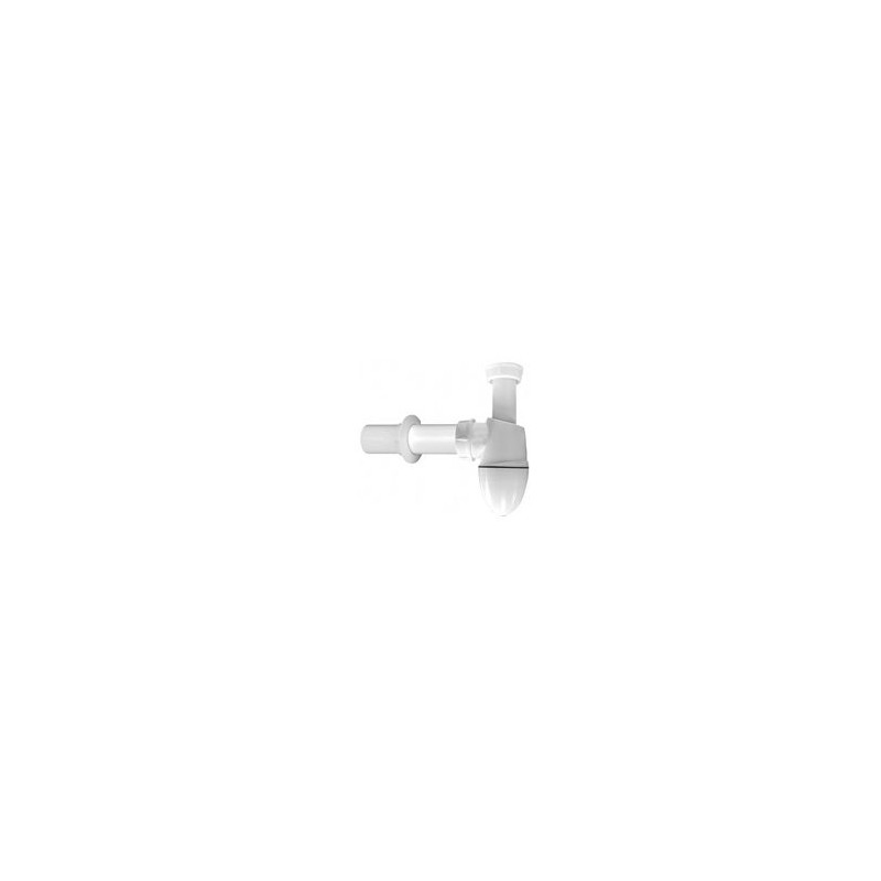 Nicoll Easyphon bekersifon 1-1/4" x 32mm muurbuis rozet - wit