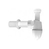 Nicoll Easyphon bekersifon 1-1/4" x 32mm muurbuis rozet - wit