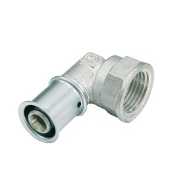MultiTubo Persfitting metaal vertind knie 90° 25 x 1" bi.dr.