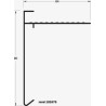 Roval aluminium daktrim 90 x 64 mm