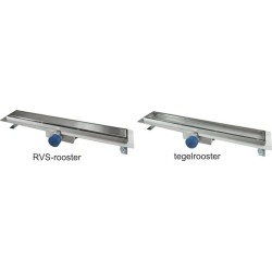 Wiesbaden RVS tegelrooster 90cm