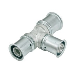 MultiTubo Persfitting metaal vertind T-stuk 25 x 16 x 20 mm