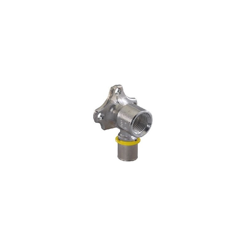 Uponor MLC-G gas pers-muurpl. flens 25x3/4