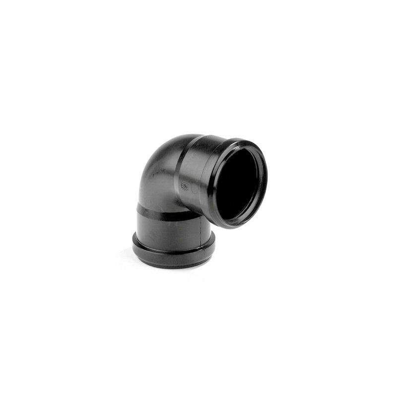 Pipelife PP bocht mof/mof 90gr.  40mm zwart