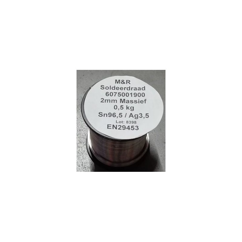 Tin/Zilver soldeer-draad 2 mm 500gr