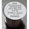 Tin/Zilver soldeer-draad 2 mm 500gr