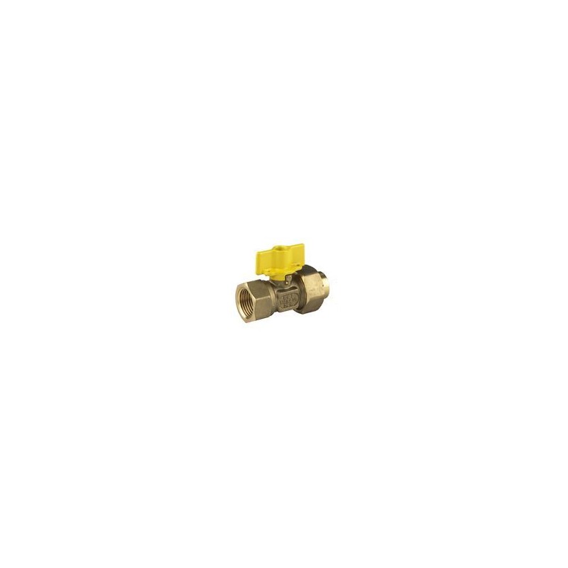 BPE gaskogelkraan 3/4" bi.dr. x 22 koppeling capilair - Gastec