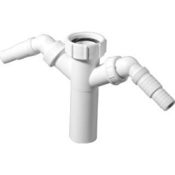 Mcalpine T-stuk 1-1/2" x 40 mm - 2x tule