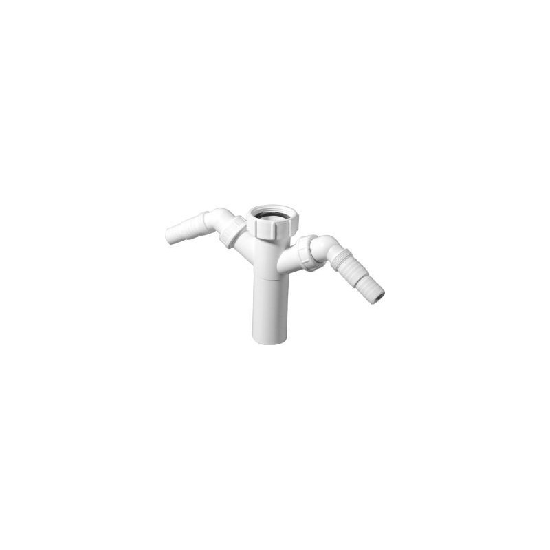Mcalpine T-stuk 1-1/2" x 40 mm - 2x tule
