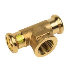 BONFIX M-press RK-gas T-koppeling 35 x 1" bi.dr. x 35 mm