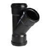 Pipelife Master3+ geluidsarm t-stuk 110x110 45gr 3xm Zwart