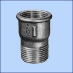 zwart malleable soknippel nr.529a 1"