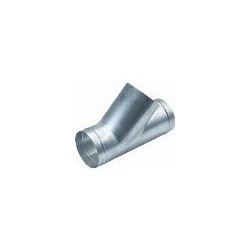verzinkt geperst T-stuk 160x160  45gr