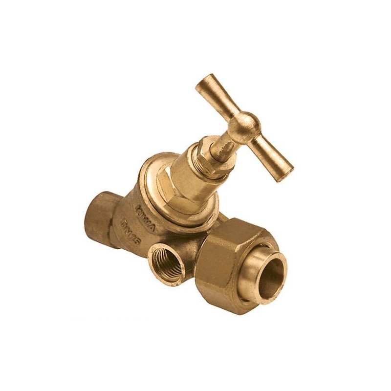 BONFIX Stopkraan 12 mm capillair x koppeling met aftapgelegenheid