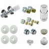 Riko onderblok set 16x2 + 15 knel haaks links - chroom