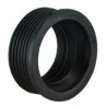 rubber overgangsring  50 x 32 mm metaal / pvc