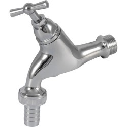 BPE beluchterkraan 1/2" krukbediening gepolijst verchroomd