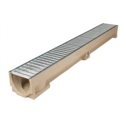 ACO Euroline polymeerbeton gootelement met verzinkt rooster 1000mm