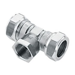 BONFIX Knel vertinde T-stuk 15 x 1/4" bi.dr. x 15 mm