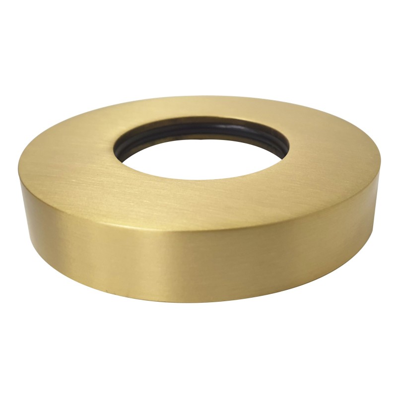 UniMatch sifon rozet 32 mm x 65 mm geborsteld messing