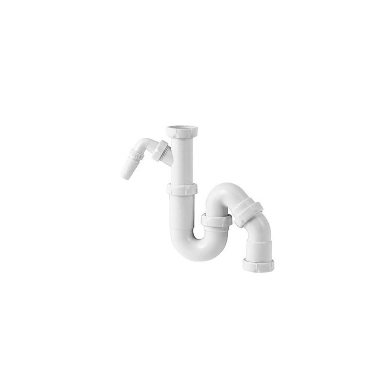 Jimten Sifon S-71 11/2" x 40mm met wasmachine aansluiting