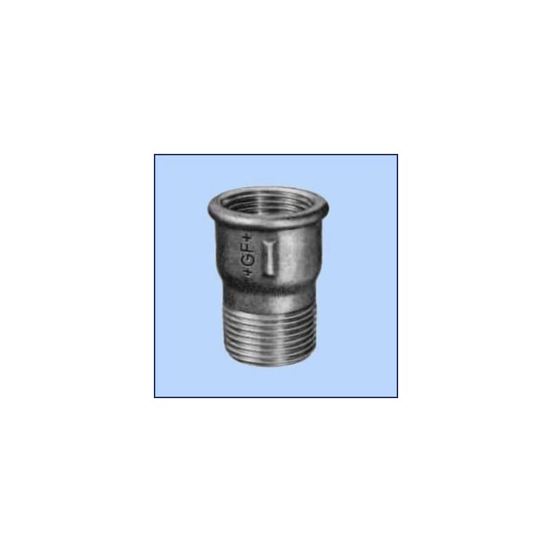 zwart malleable soknippel nr.529a 1/2"