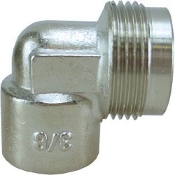 BONFIX Aansluitstuk chroom haaks 3/8" bi x M24