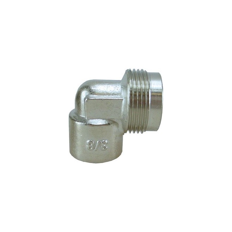BONFIX Aansluitstuk chroom haaks 3/8" bi x M24