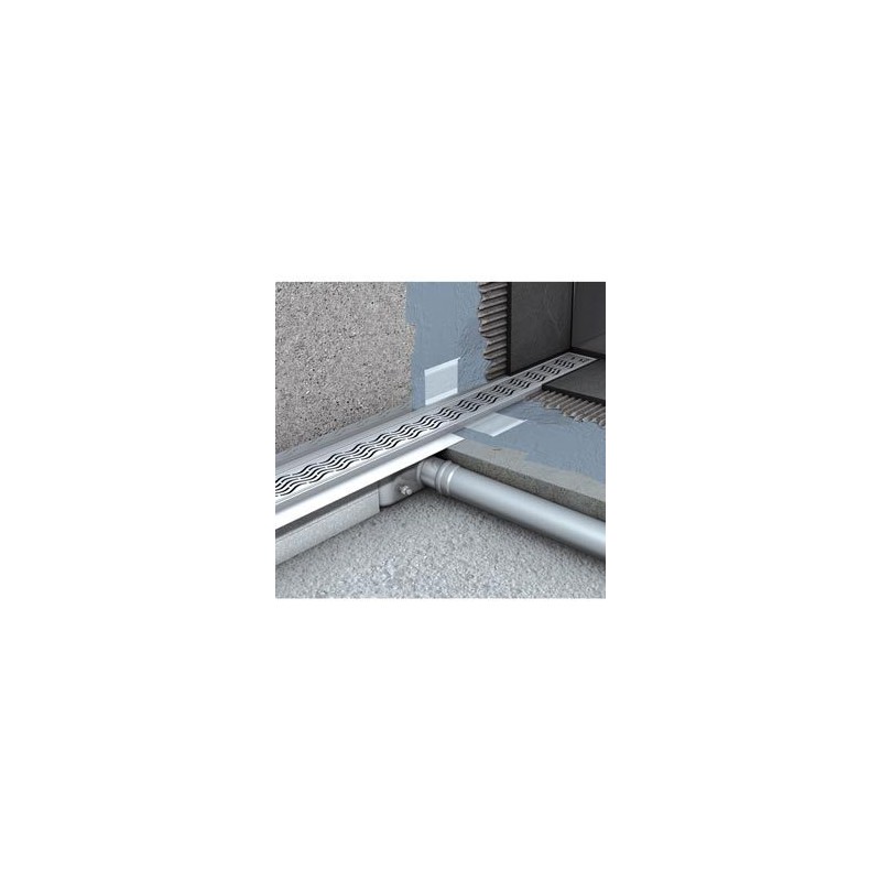 ACO Showerdrain C douchegoot muurflens laag 685 mm