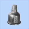 zwart malleable soknippel nr.246 bi.dr. x bt.dr. 6/4" x 1"