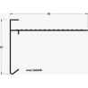 Roval aluminium daktrim 60 x 85 mm