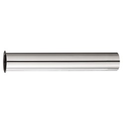 UniMatch sifon verlengbuis 20 cm met kraag chroom