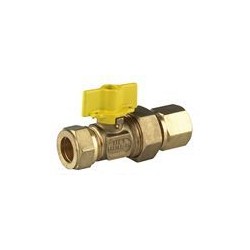 BPE gaskogelkraan 22kn. x1/2" kop.Bi.dr