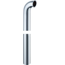 vloerbuis 6/4"x 580 mm, chroom