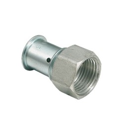 MultiTubo Persfitting metaal vertind schroefbus 18 x 1/2" bi.dr.